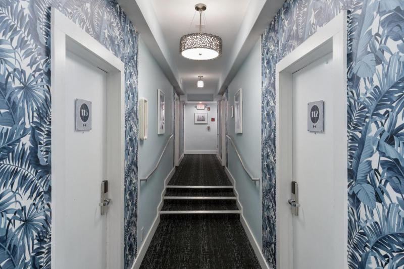 First-floor hallway