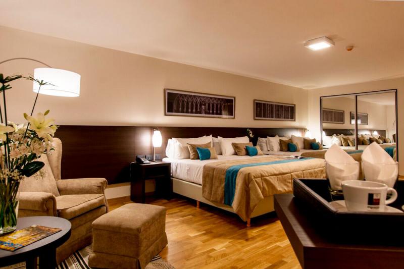 The Concept twin rooms features 2 queen beds.