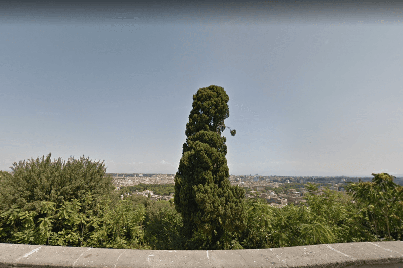 View of Rome from the top of Gianicolo hill