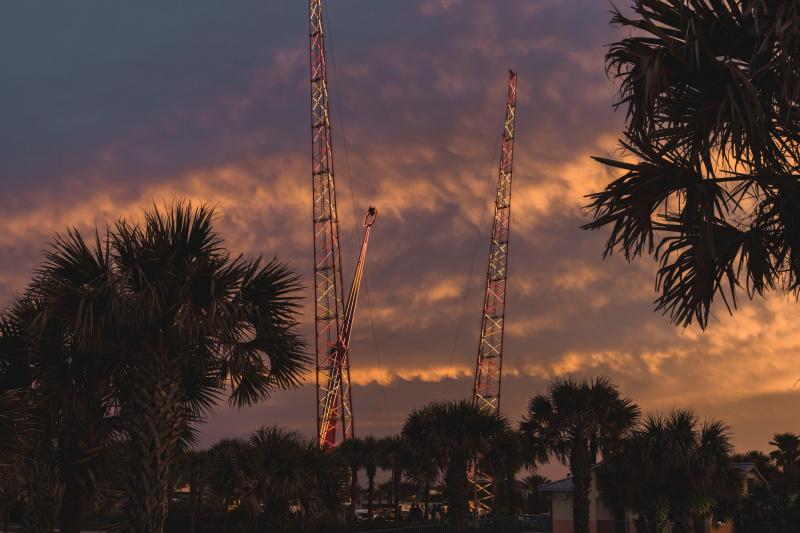 Daytona Beach at sunset