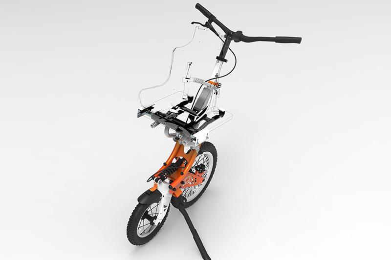 The joëlette kids wheelchair allows children with reduced mobility to hike and navigate uneven terrain